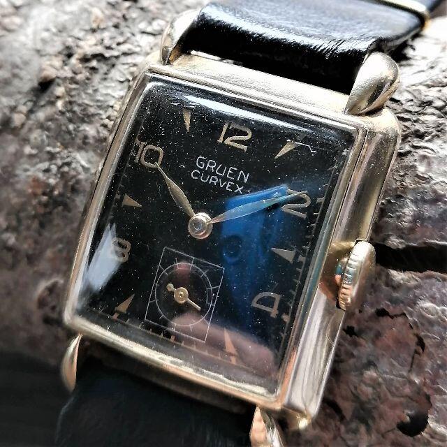 【国内OH済み】gruen curvex 48mm グリュエン カーベックス