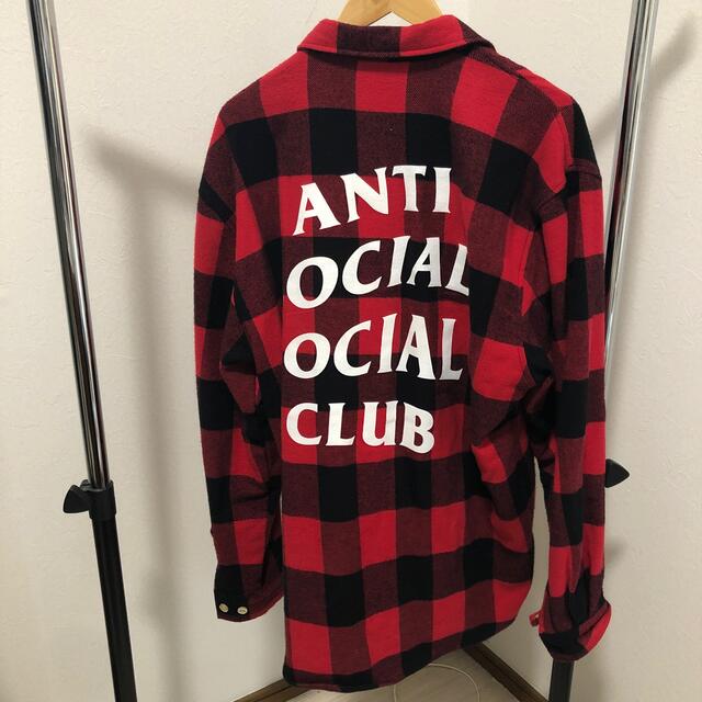 ANTI(アンチ)のAnti Social Social Club フランネル　赤L メンズのジャケット/アウター(その他)の商品写真