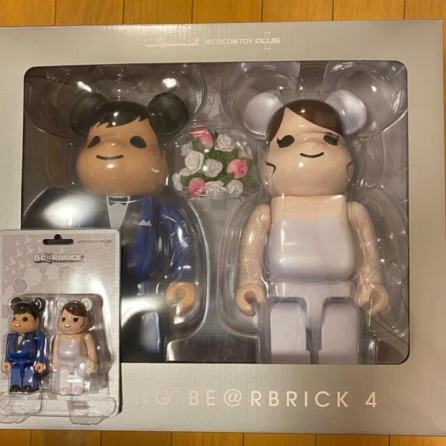 【新品】BE@RBRICK グリーティング結婚4 PLUS 400％,100%