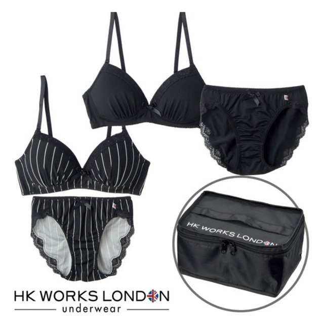 【新品】HK WORKS LONDON アンダーウェア ブラ ショーツ5点セット レディースの下着/アンダーウェア(ブラ&ショーツセット)の商品写真