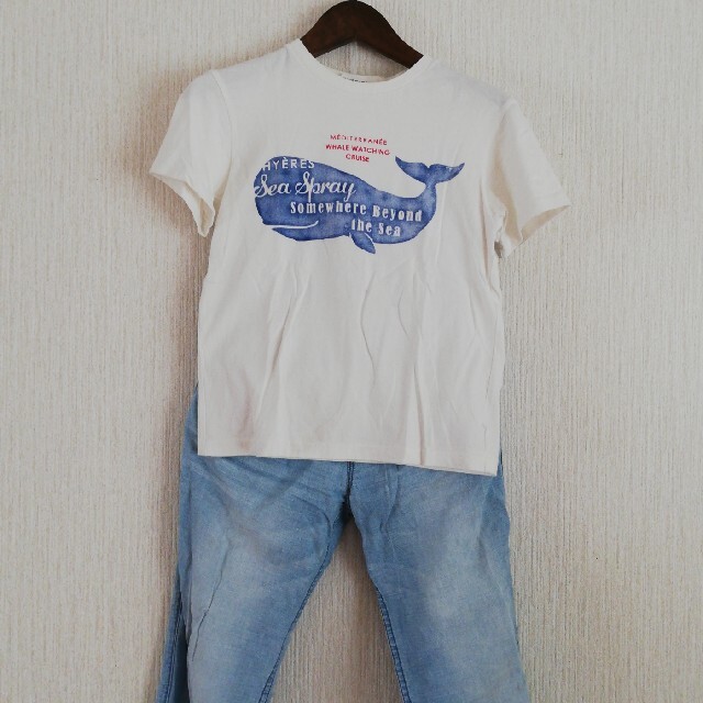 THE SHOP TK(ザショップティーケー)のキッズ　140 Tシャツ　クジラ　ユニセックス　The shop TK キッズ/ベビー/マタニティのキッズ服女の子用(90cm~)(Tシャツ/カットソー)の商品写真