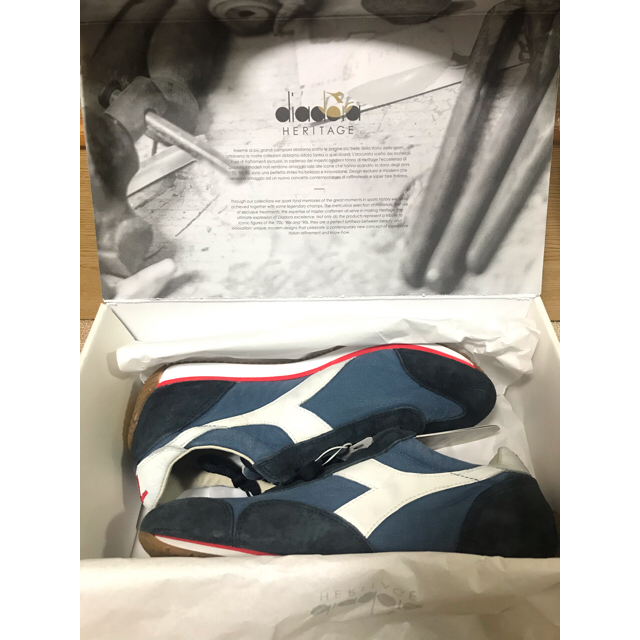 DIADORA(ディアドラ)の新品 diadora helitage 174735 EQUIPE H ネイビー メンズの靴/シューズ(スニーカー)の商品写真