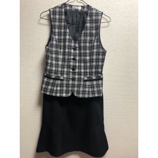 よかっぺ様専用☆事務服ベスト、スカートセット(スーツ)