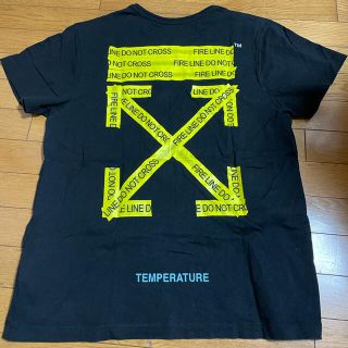 オフホワイト(OFF-WHITE)のOFFWhite fire tape TシャツM(Tシャツ/カットソー(半袖/袖なし))