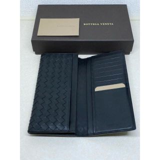 ボッテガヴェネタ(Bottega Veneta)のブランド 財布 メンズ ボッテガ べネタ ヴェネタ 正規品 レザー 本革　黒(長財布)