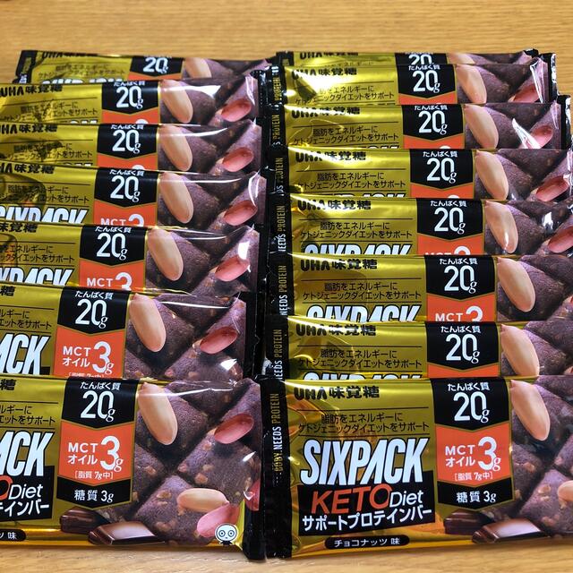 UHA味覚糖(ユーハミカクトウ)のUHA味覚糖　プロテインバー　SIXPACK    KETO  diet 15袋 食品/飲料/酒の健康食品(プロテイン)の商品写真