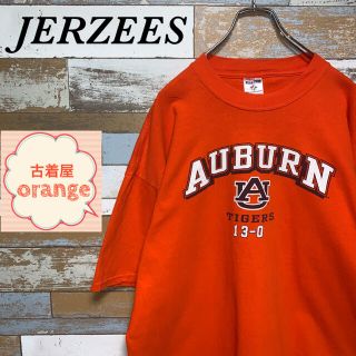 【90s】JERZEES ジャージーズ　Tシャツ　オーバーン大学　半袖　トップス(Tシャツ/カットソー(半袖/袖なし))