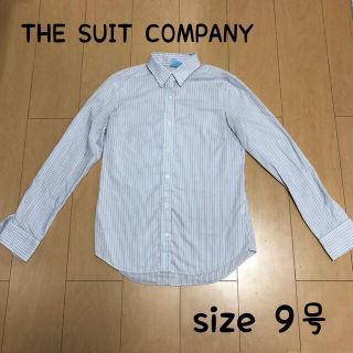 スーツカンパニー(THE SUIT COMPANY)の【スーツカンパニー】ストライプYシャツ　パープル　ホワイト白　水色(シャツ/ブラウス(長袖/七分))