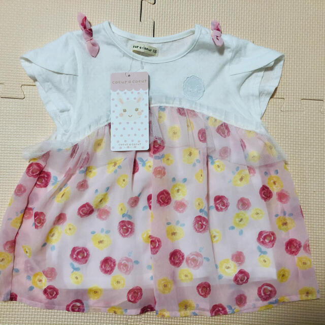 coeur a coeur(クーラクール)のトップス　クーラクール   100 新品 キッズ/ベビー/マタニティのキッズ服女の子用(90cm~)(Tシャツ/カットソー)の商品写真