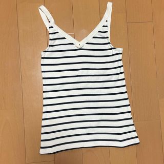 プチバトー(PETIT BATEAU)のプチバトー♡フランス製ニットボーダーキャミソール(キャミソール)