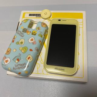 エヌティティドコモ(NTTdocomo)のキッズケータイ　S-shop❤︎様専用　すみっこケースのみ(携帯電話本体)