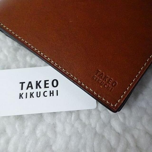 TAKEO KIKUCHI(タケオキクチ)の【新品/本物】TAKEO KIKUCHI　二つ折財布/キャメル ￥14300 メンズのファッション小物(折り財布)の商品写真