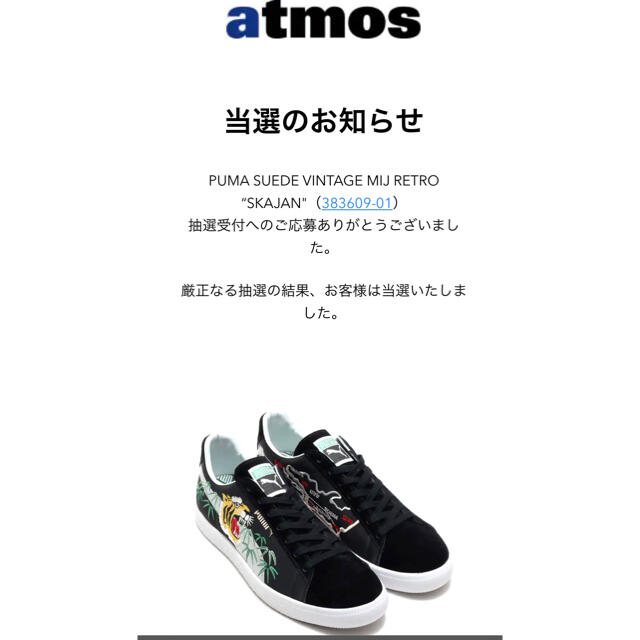 PUMA(プーマ)のPUMA × atmos SUEDE  SKAJAN スエード MIJ VTG メンズの靴/シューズ(スニーカー)の商品写真