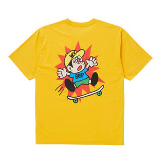 WY x BEP CHILDREN AT PLAY TEE YELLOW L(Tシャツ/カットソー(半袖/袖なし))
