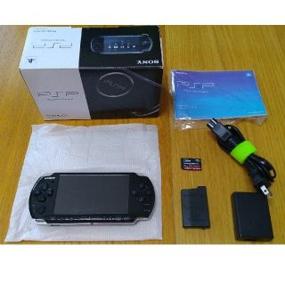 プレイステーションポータブル(PlayStation Portable)のPSP-3000PB（ピアノブラック）PSP本体フルセット　オマケ付(携帯用ゲーム機本体)