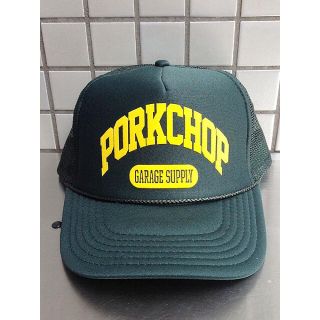 ネイバーフッド(NEIGHBORHOOD)のPORKCHOP GARAGE SUPPLY  COLLEGE CAP グリーン(キャップ)