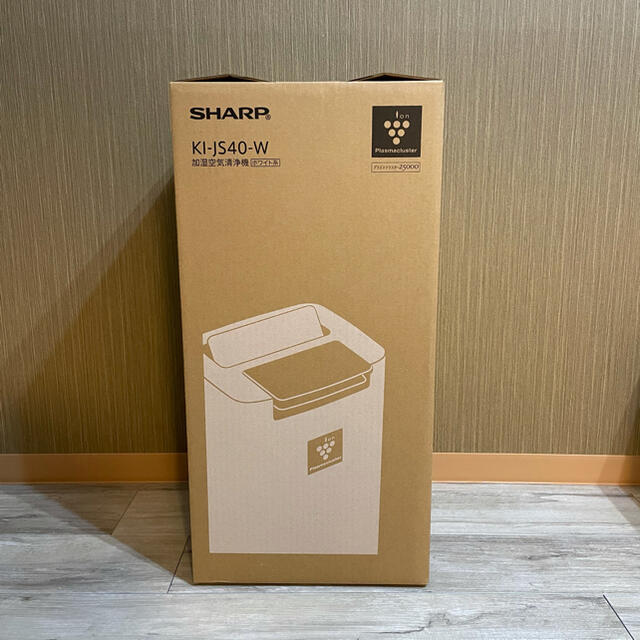 SHARP(シャープ)のシャープ 加湿空気清浄機 SHARP KI-JS40-W 新品未使用未開封 スマホ/家電/カメラの生活家電(空気清浄器)の商品写真