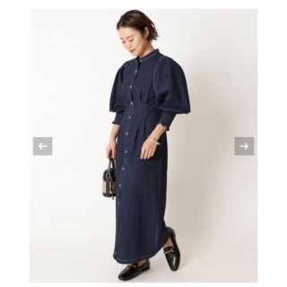 スピックアンドスパン(Spick & Span)のU by SPICK&SPAN  完売　デニムシャツワンピース(ロングワンピース/マキシワンピース)