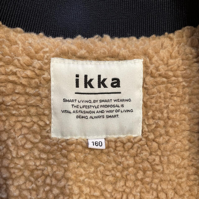 ikka(イッカ)の中ボアジャンパー キッズ/ベビー/マタニティのキッズ服男の子用(90cm~)(ジャケット/上着)の商品写真