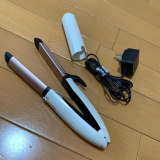 コイズミ(KOIZUMI)のコイズミ　KHR7430W　コードレス２ＷＡＹアイロン　ホワイト(ヘアアイロン)