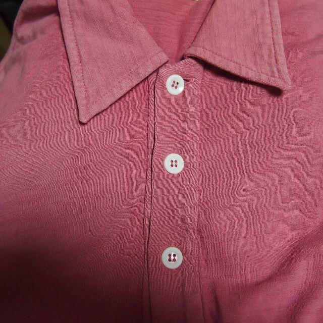 良品!ハリウッドランチマーケット　ラクダ刺繍　ポロシャツ　ピンク 5