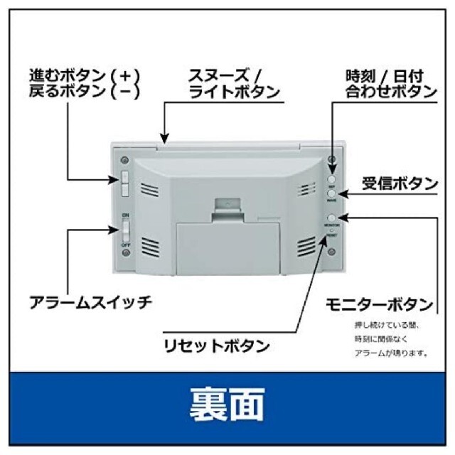 SEIKO(セイコー)のSEIKO デジタルクロック 置き時計 カレンダー 快適度 温湿度表示 白パール インテリア/住まい/日用品のインテリア小物(置時計)の商品写真