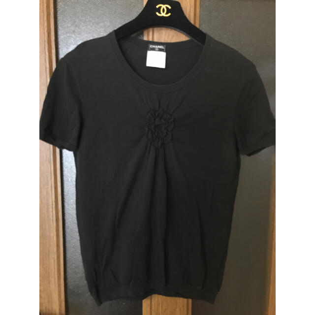 CHANELカメリアコットンニット 【送料0円】 www.kinetiquettes.com ... CHANEL 黒コットンセーター