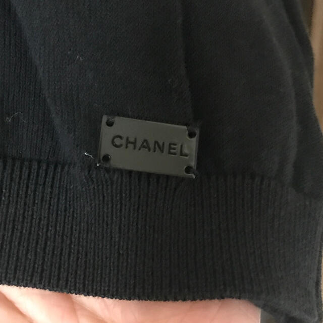 CHANELカメリアコットンニット