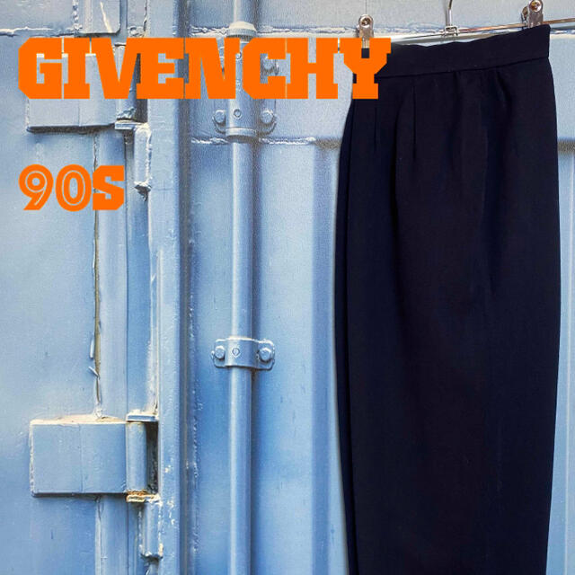 GIVENCHY(ジバンシィ)の90s ジバンシー スラックス ネイビー 2タック old 古着 レディースのパンツ(その他)の商品写真