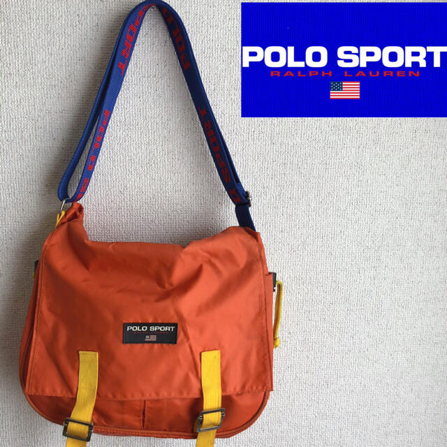 90s POLO SPORT ナイロン　ショルダーバッグ　90's ポロスポーツ | フリマアプリ ラクマ