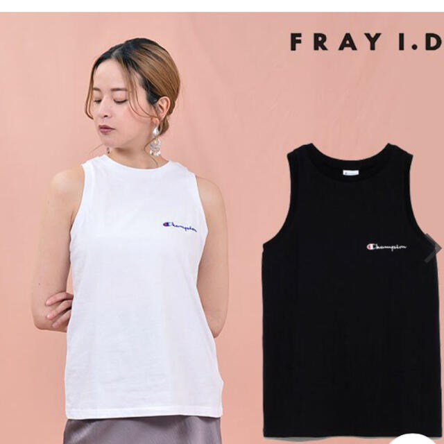 FRAY I.D(フレイアイディー)のFRAY I.Dタンクトップ ノースリーブチャンピオン レディースのトップス(タンクトップ)の商品写真