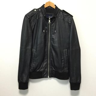 ザラ(ZARA)のZARA MANザラマン 本革レザーライダースジャケットM(ライダースジャケット)