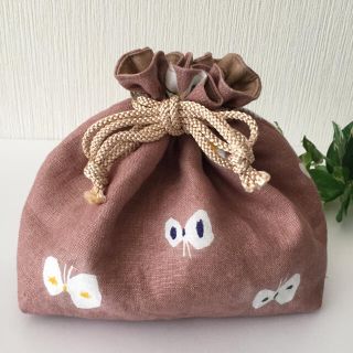 ミナペルホネン(mina perhonen)のミナペルホネン hanahane ハンドメイド 保冷保温 巾着袋(弁当用品)