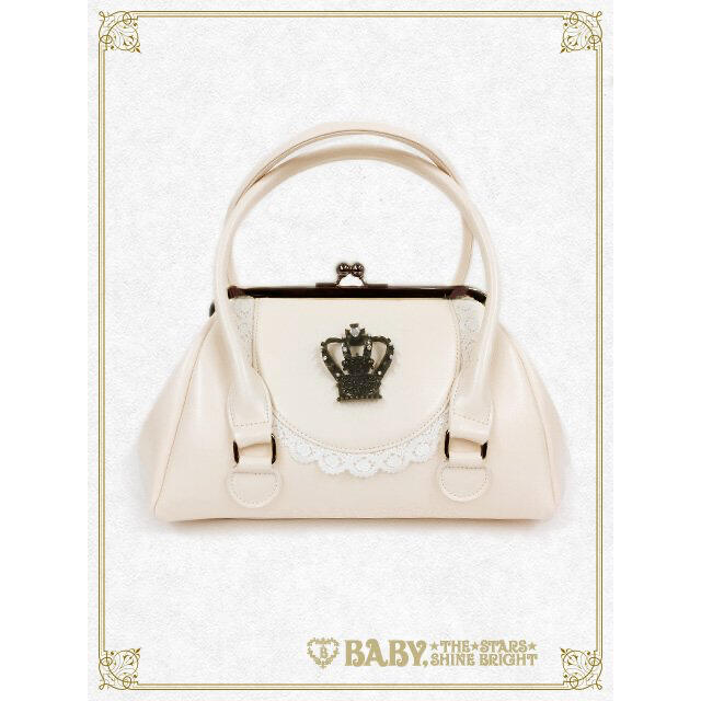 BABY,THE STARS SHINE BRIGHT(ベイビーザスターズシャインブライト)の【新品未使用未開封品】王冠がまぐちBAG【本革】 レディースのバッグ(ハンドバッグ)の商品写真