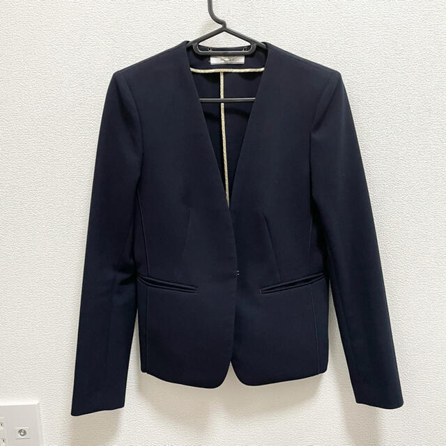 最終出品!値下げ ベイジ beige スーツ ネイビー 1