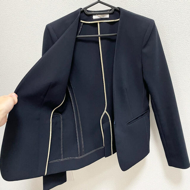 最終出品!値下げ ベイジ beige スーツ ネイビー 2