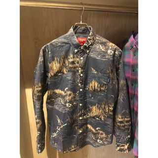 シュプリーム(Supreme)の希少 Supreme Dogs & Ducks Shirt ネイビー 極美品(シャツ)