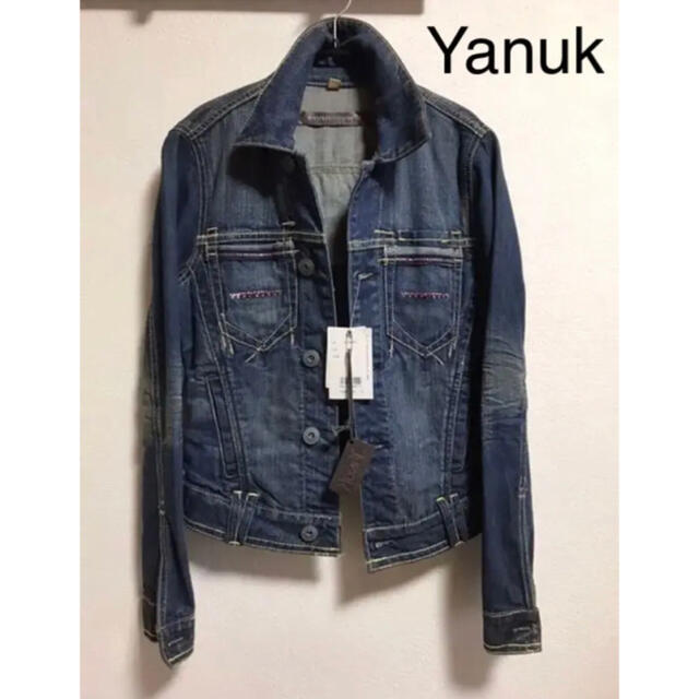 YANUK(ヤヌーク)のヤヌーク Gジャン デニムジャケット 新品 タグ付き お値下げ レディースのジャケット/アウター(Gジャン/デニムジャケット)の商品写真