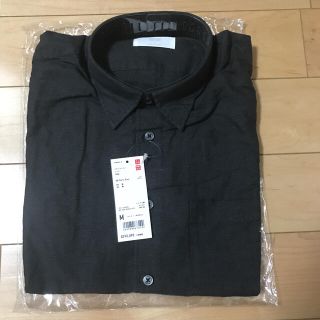 ユニクロ(UNIQLO)の新品 ユニクロ リネンコットンシャツ (半袖) M(シャツ)