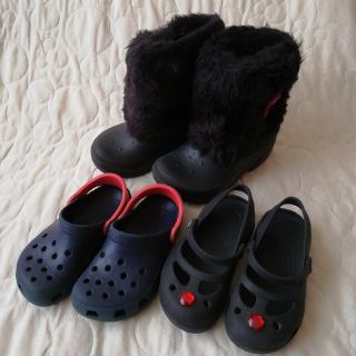 クロックス(crocs)のcrocs　クロックス　キッズ　3足まとめ売り(サンダル)