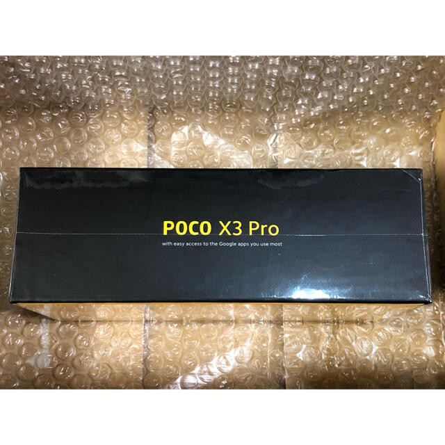 ANDROID(アンドロイド)の最新型 新品 未開封 POCO X3 Pro global version ♪ スマホ/家電/カメラのスマートフォン/携帯電話(スマートフォン本体)の商品写真