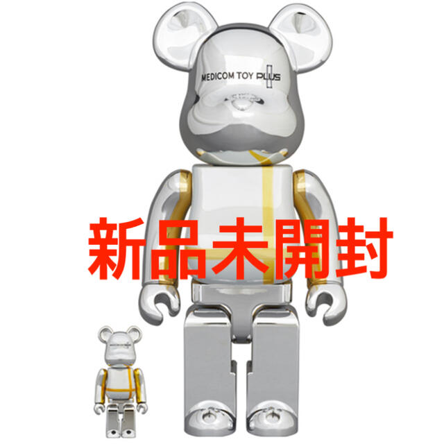 MEDICOM TOY(メディコムトイ)のBE@RBRICK SILVER CHROME Ver 100％ & 400％ エンタメ/ホビーのフィギュア(その他)の商品写真