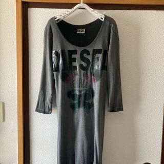 ディーゼル(DIESEL)のディーゼル　ロング丈Tシャツ(七分袖)(Tシャツ(長袖/七分))