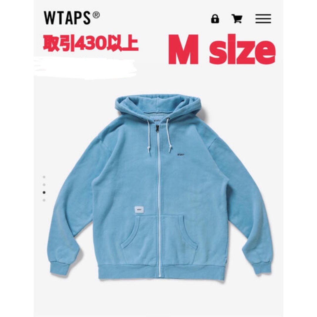 W)taps(ダブルタップス)のWTAPS 21SS FLAT HOODED BLUE Mサイズ メンズのトップス(パーカー)の商品写真