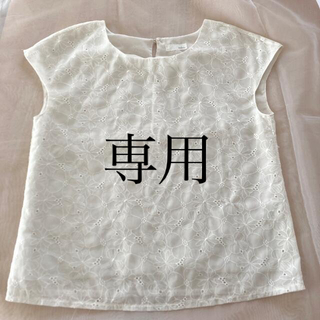 インデックス(INDEX)のINDEX 白レースシャツ(シャツ/ブラウス(半袖/袖なし))