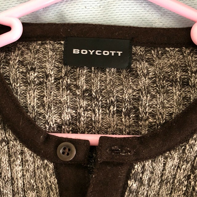 BOYCOTT(ボイコット)の【BOYCOTT】グレーニット メンズのトップス(ニット/セーター)の商品写真