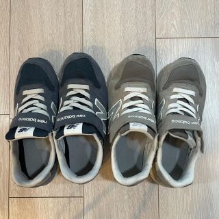 ニューバランス(New Balance)のニューバランス22㎝　グレー　ネイビー　2足(スニーカー)