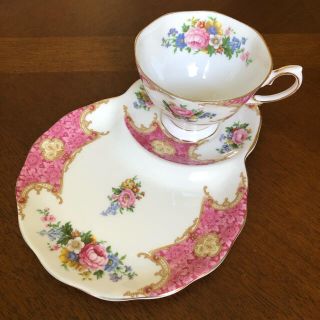 ロイヤルアルバート(ROYAL ALBERT)の【英国ビンテージ】ロイヤルアルバート★レディカーライル★テニスセット(食器)