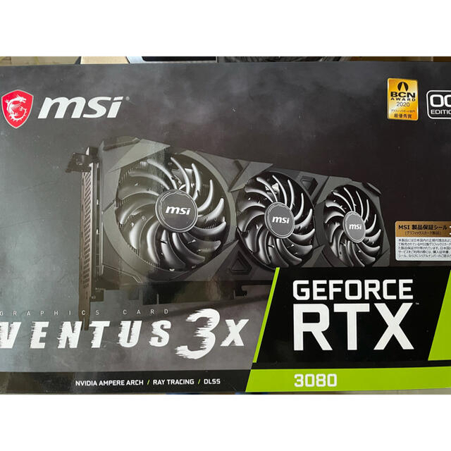 【本日限定】GeForce RTX 3080 VENTUS 3X 10G OCスマホ/家電/カメラ