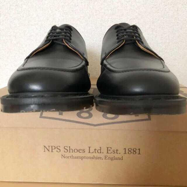 SOLOVAIR × DAN Uチップ レザー シューズ